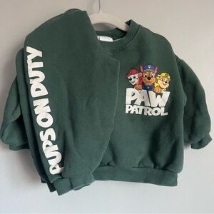 Zara Paw Patrol Kids Green Matching Set